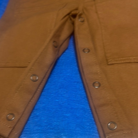 Carhartt Brown Overalls with Reinforced Knees - Picture 5 of 9